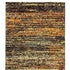 2' X 8' Gold And Slate Abstract Runner Rug